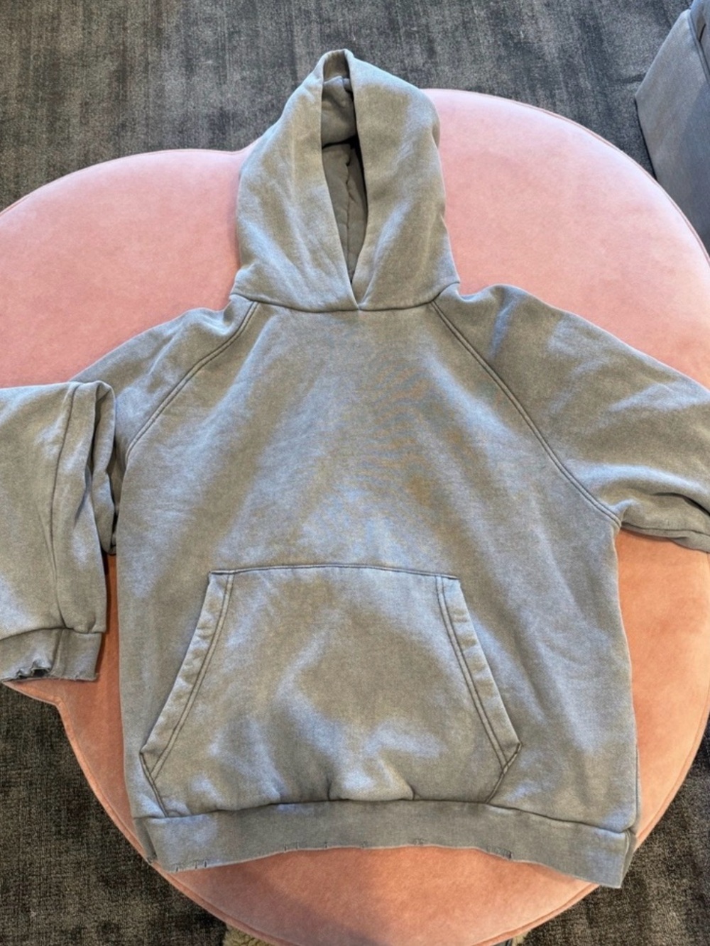 Zara Light Gray Pullover Hoodie